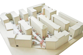 Maquette du projet sur un site de 13 500 m²