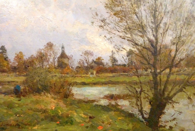 Germigny-l'Evèque, vue de Varreddes    -     
Huile sur panneau-sbg-27X35 cm (Collection Particulière)